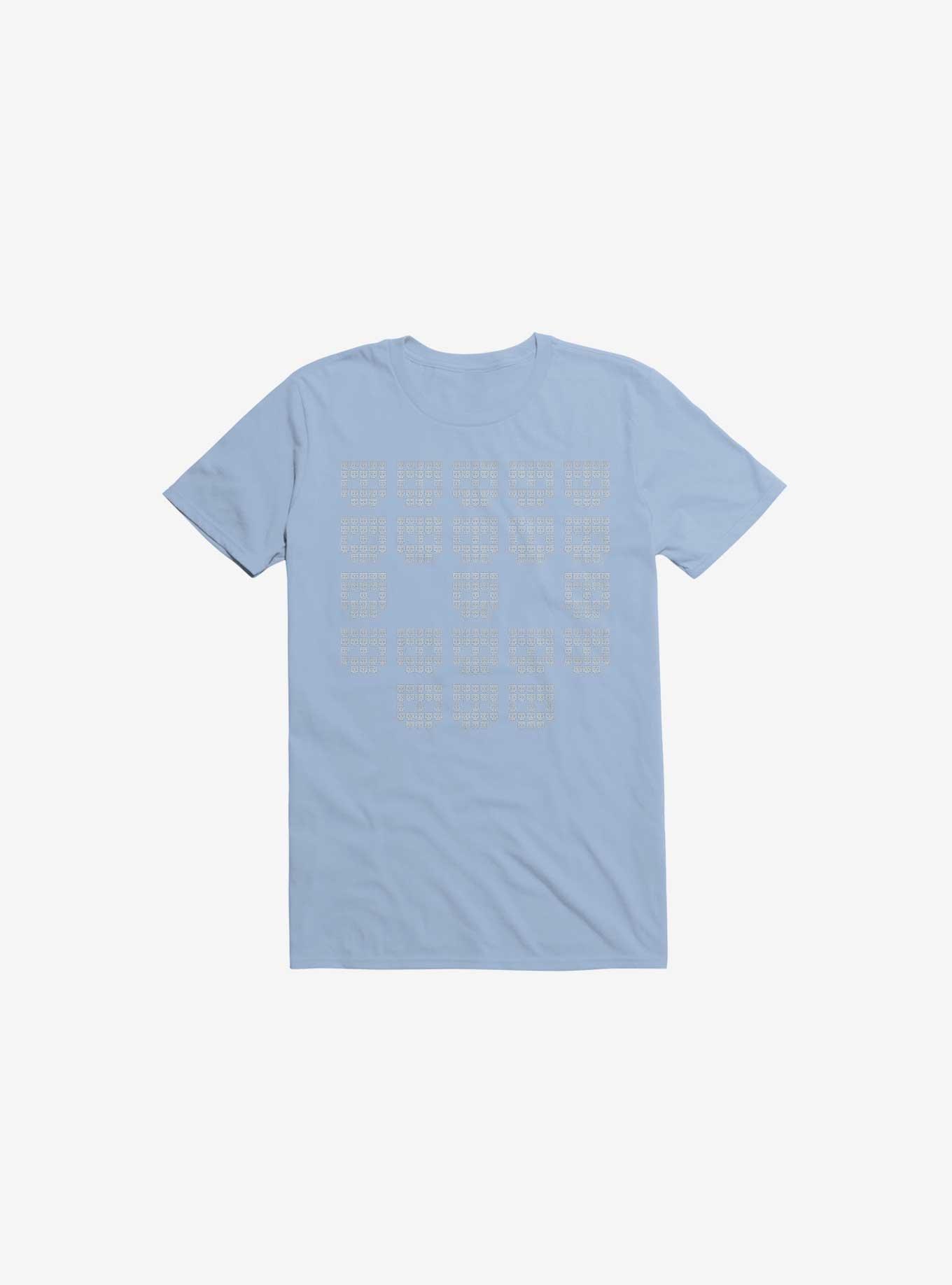 9724 Skulls T-Shirt, LIGHT BLUE, hi-res
