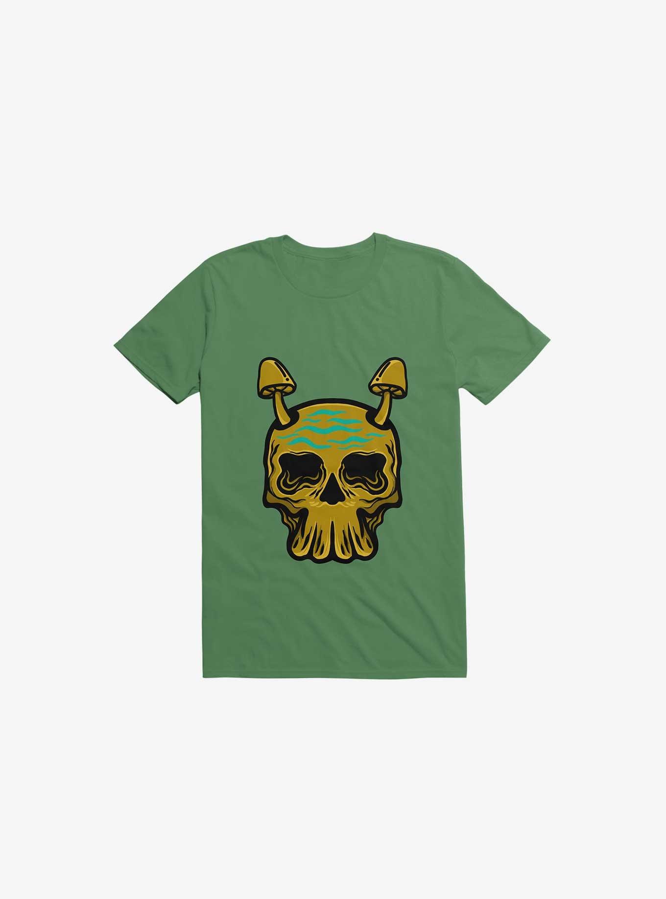 Beach Skull T-Shirt, KELLY GREEN, hi-res