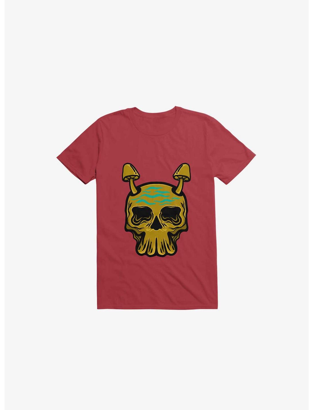 Beach Skull T-Shirt, RED, hi-res