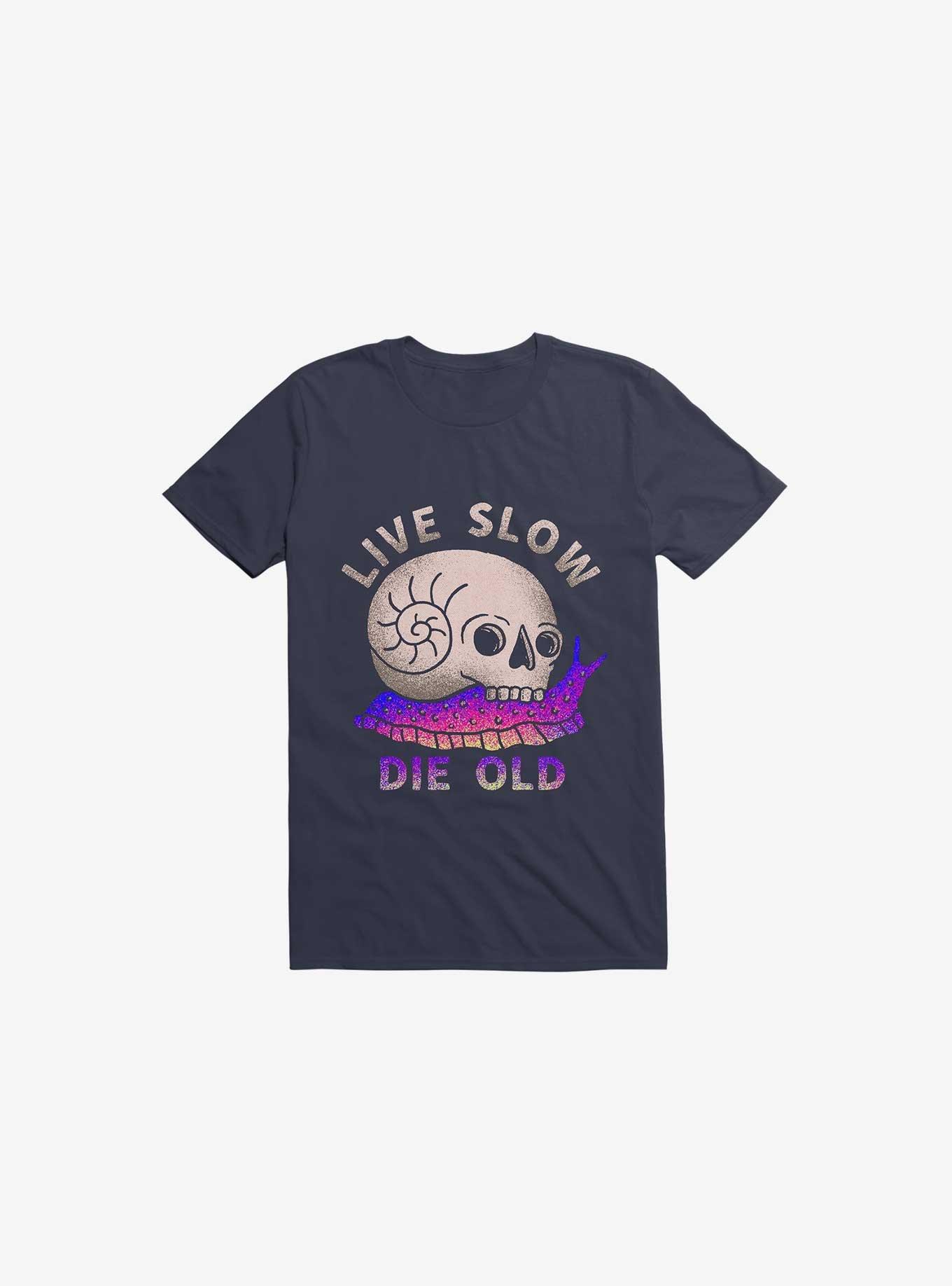 Live Slow Die Old T-Shirt, NAVY, hi-res