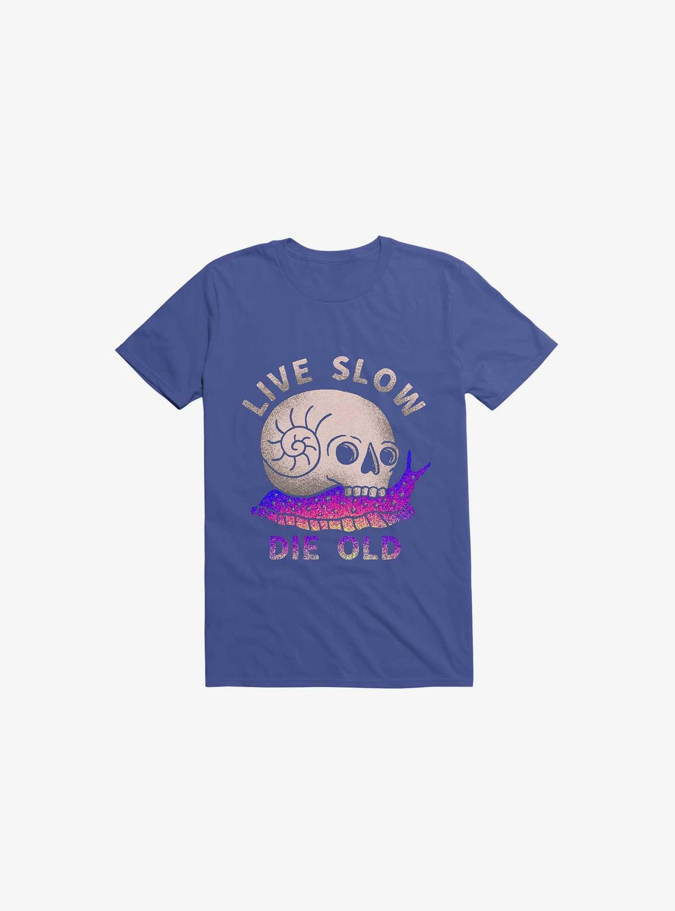 Live Slow Die Old T-Shirt, ROYAL, hi-res