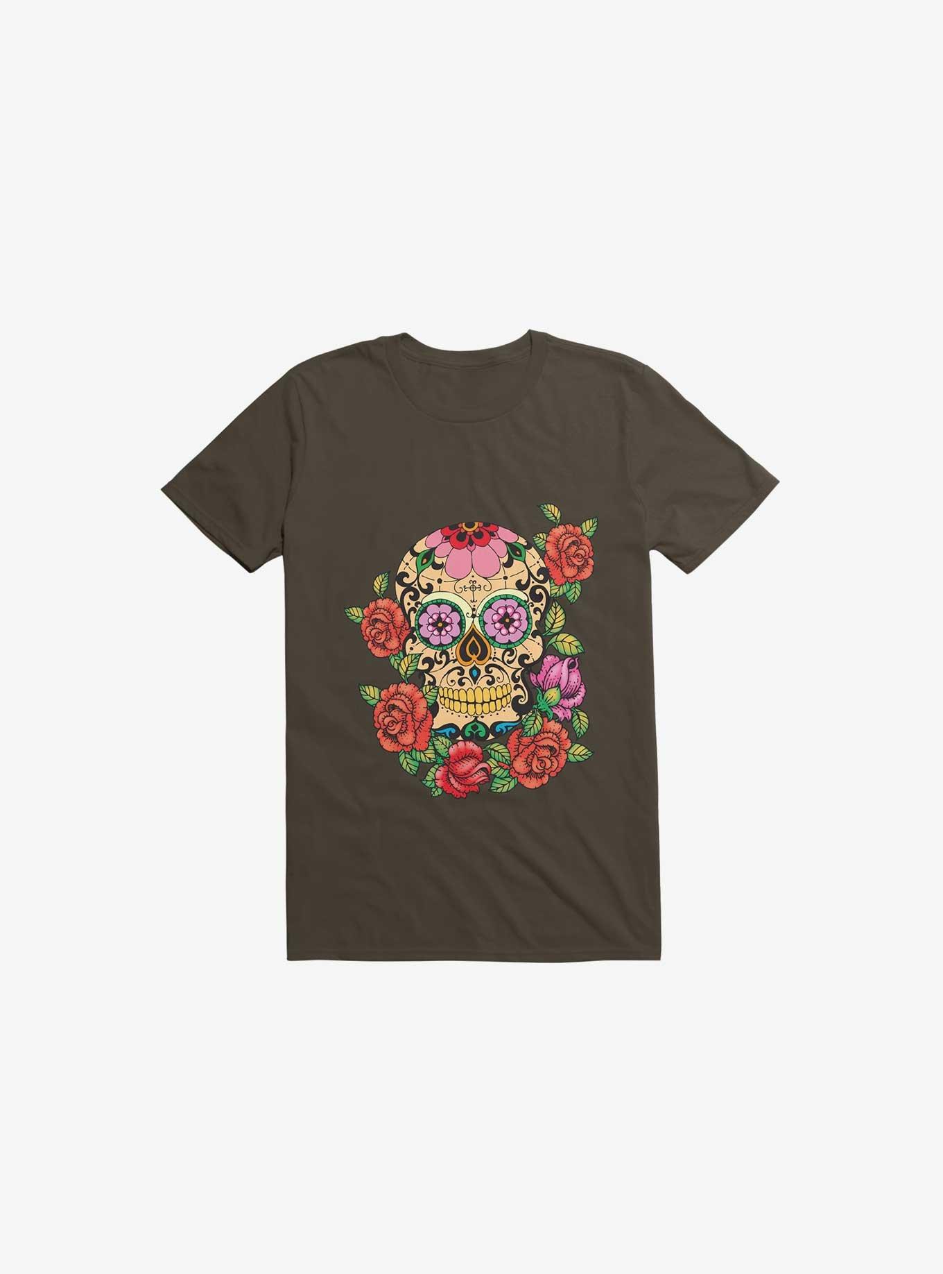 Memento Mori T-Shirt, BROWN, hi-res