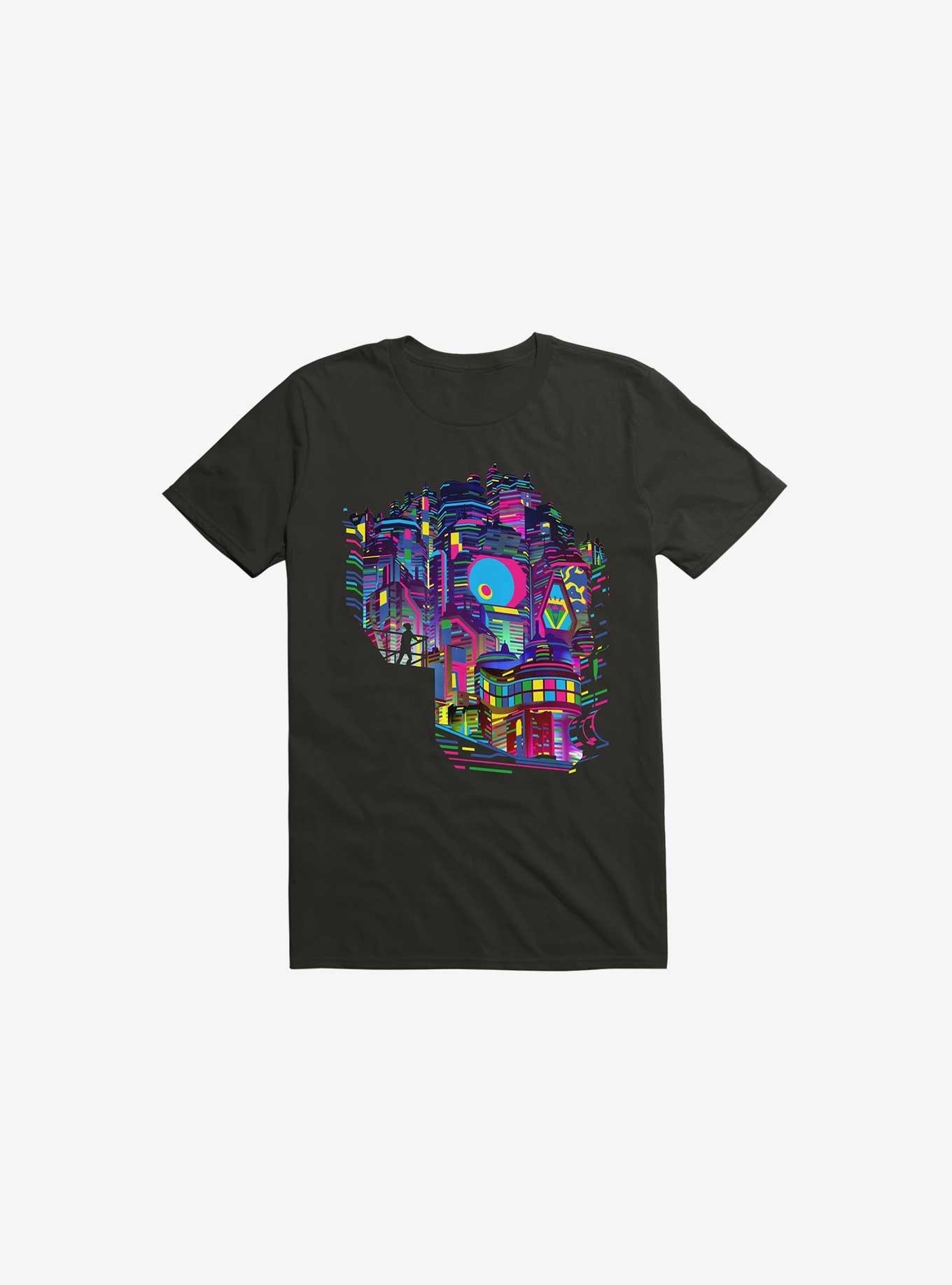 Skull City T-Shirt, BLACK, hi-res