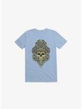 Skull Mandala T-Shirt, LIGHT BLUE, hi-res