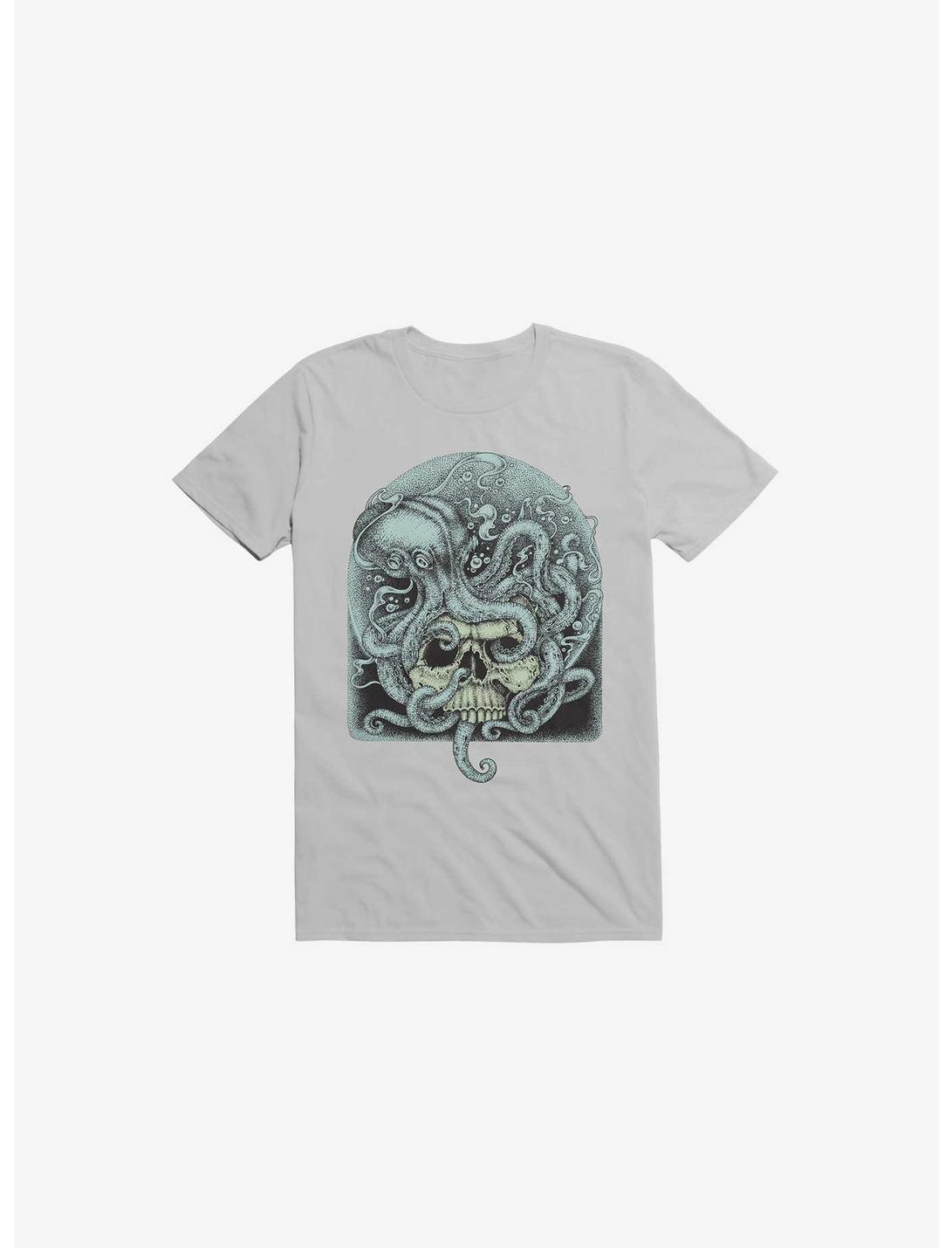Skull Octopus T-Shirt, ICE GREY, hi-res