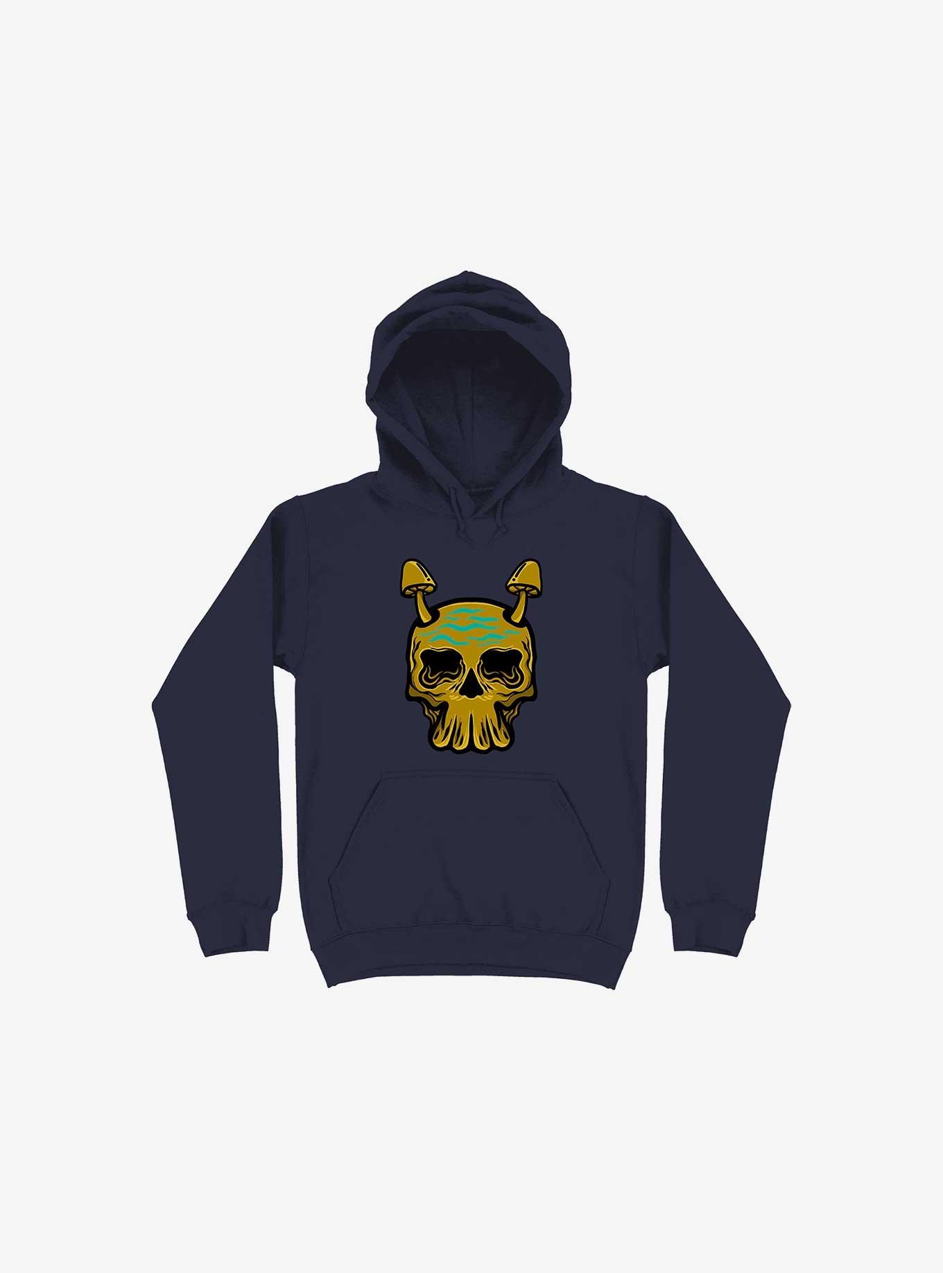 Beach Skull Hoodie, NAVY, hi-res