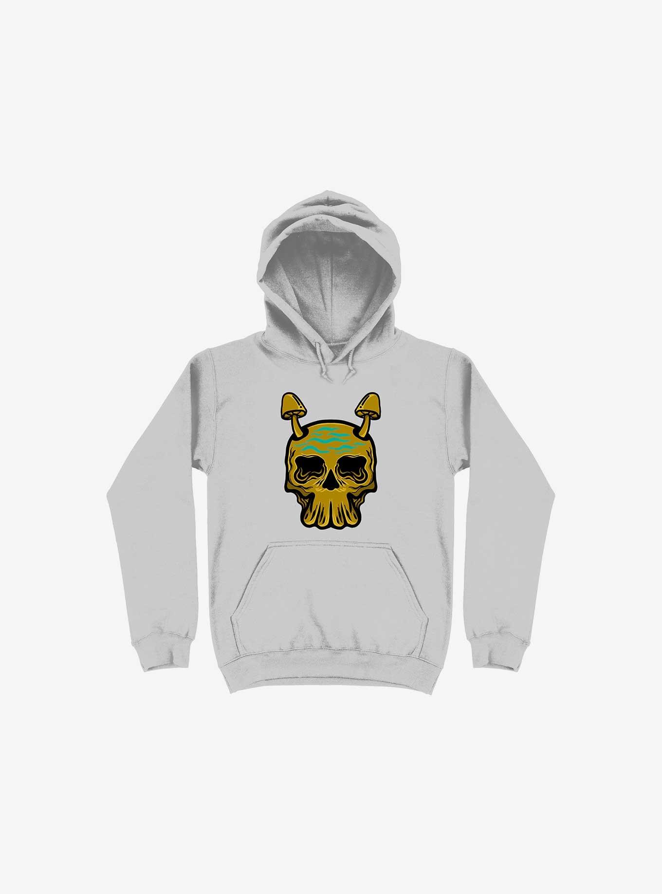 Beach Skull Hoodie, SILVER, hi-res