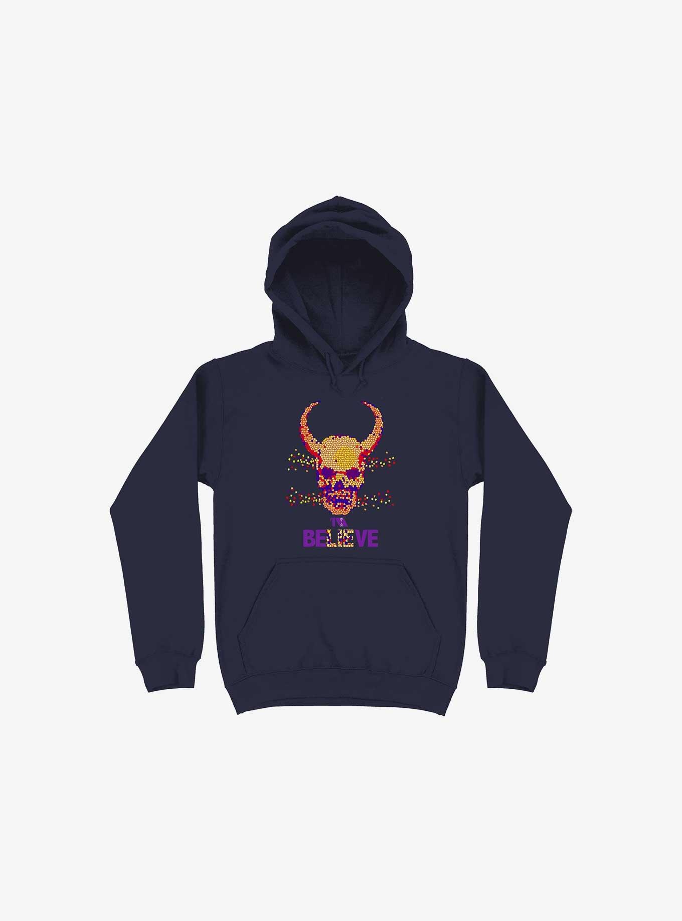 Believe Hoodie, NAVY, hi-res