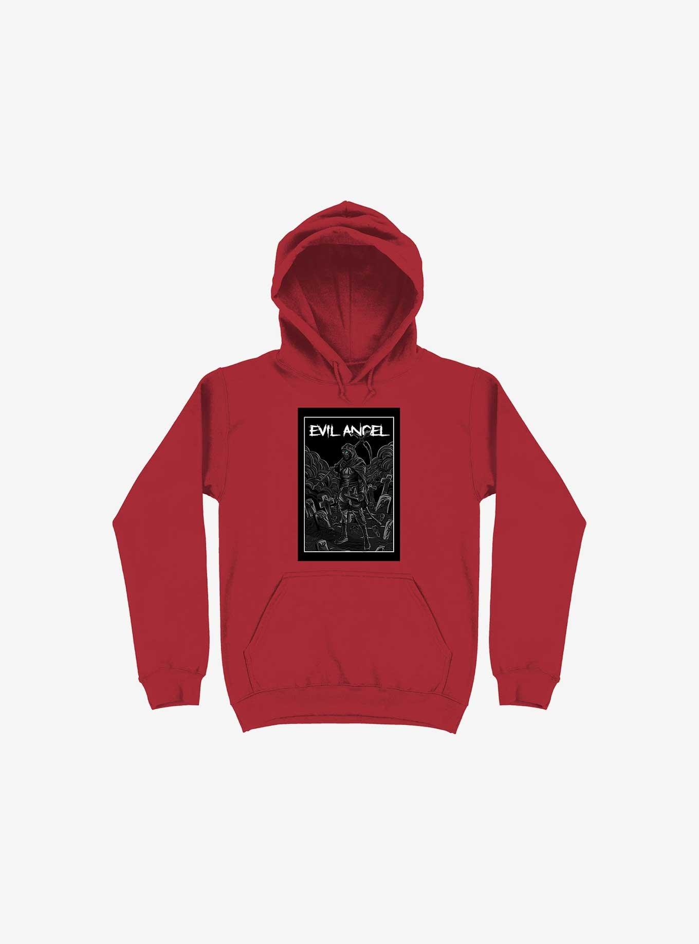 Evil Angel Hoodie, RED, hi-res