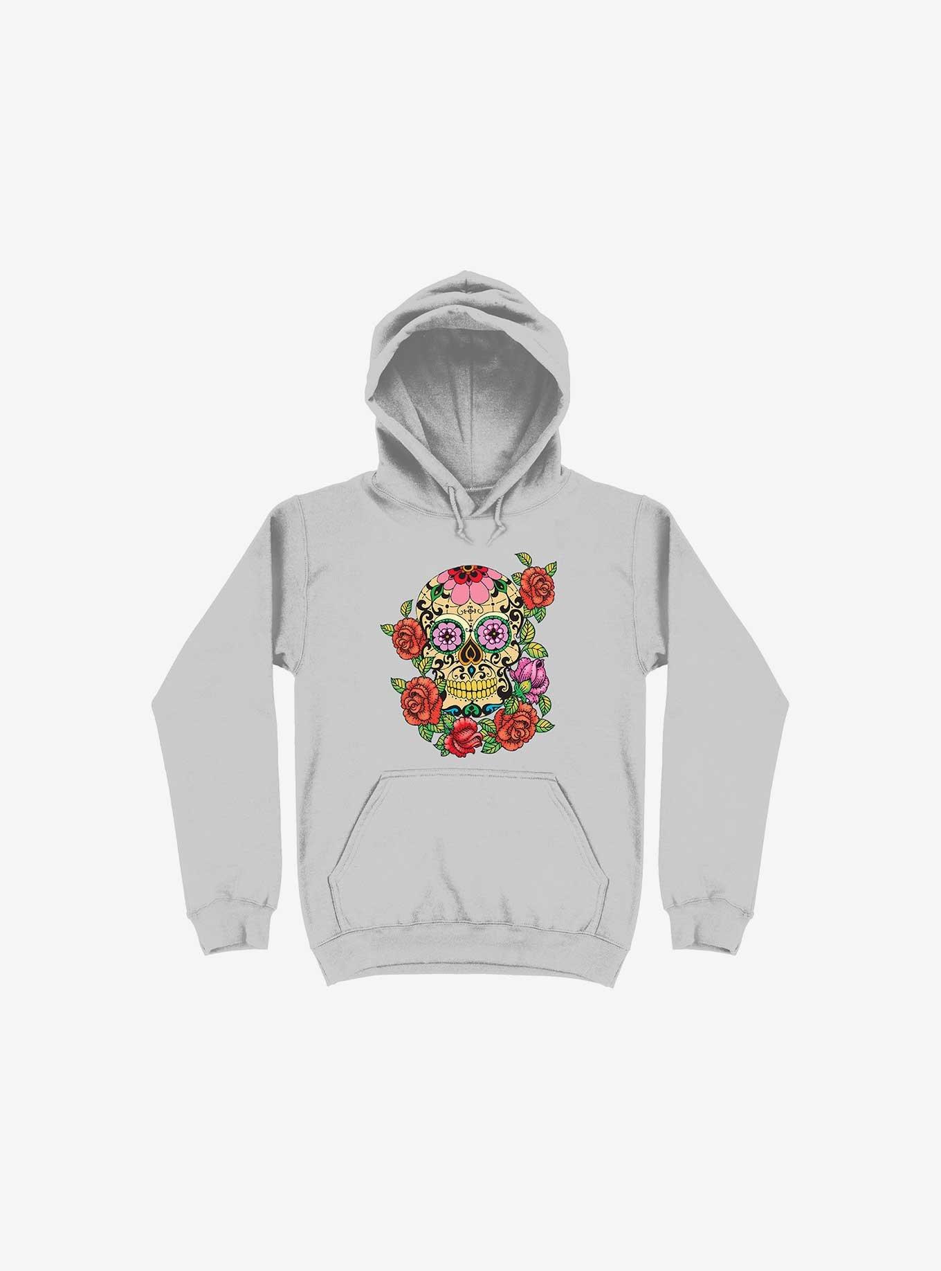 Memento Mori Hoodie, SILVER, hi-res