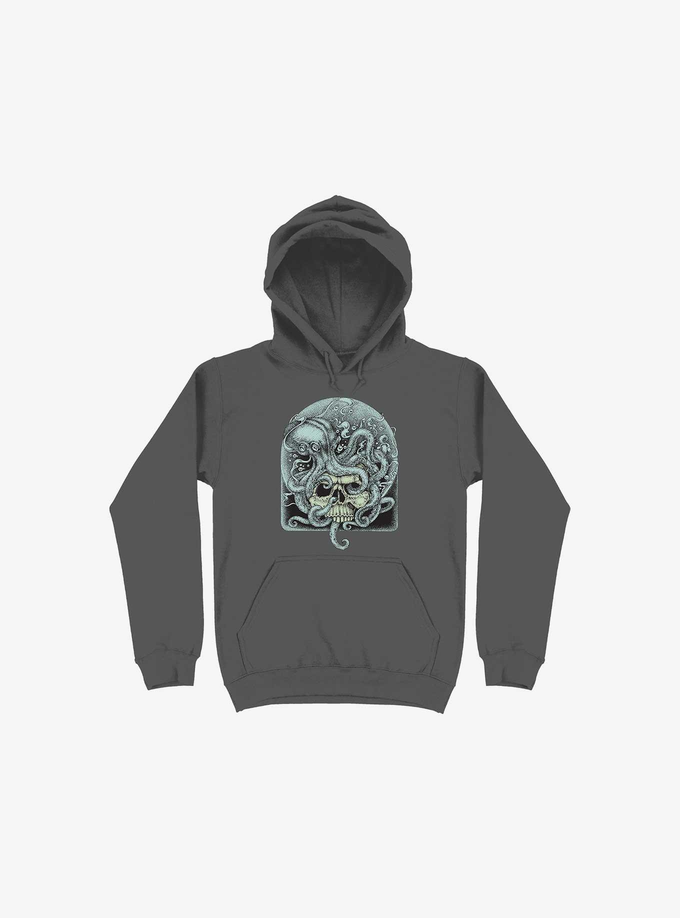 Skull Octopus Hoodie, ASPHALT, hi-res