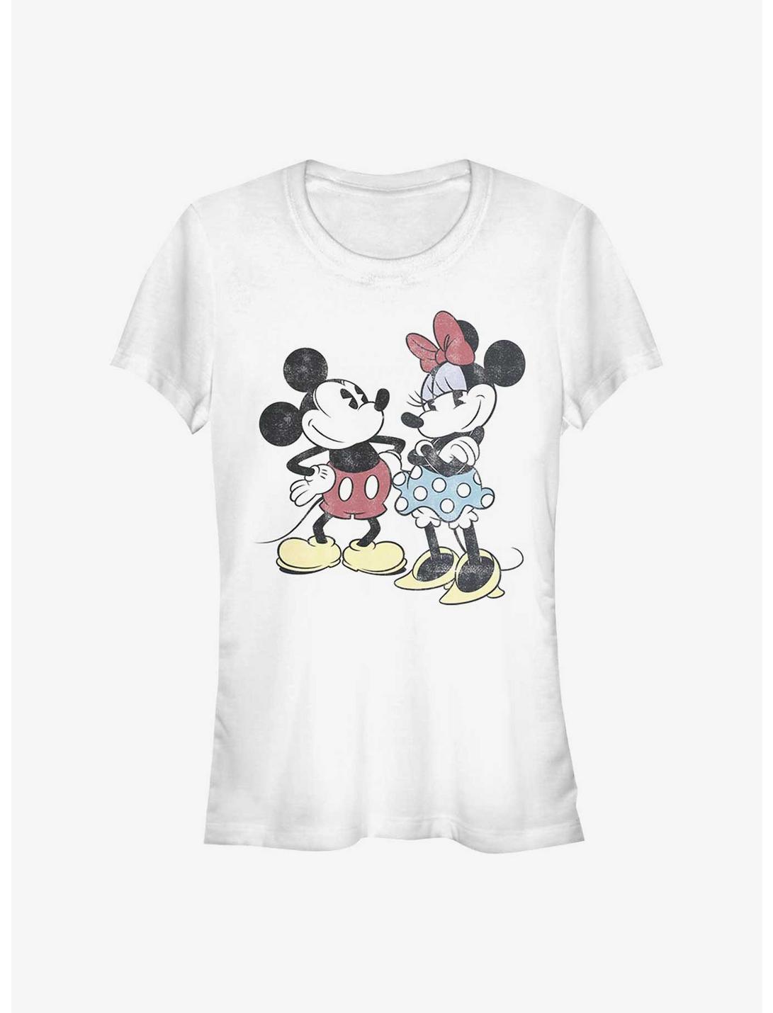 Disney Mickey Mouse Mickey Minnie Retro Girls T-Shirt, WHITE, hi-res