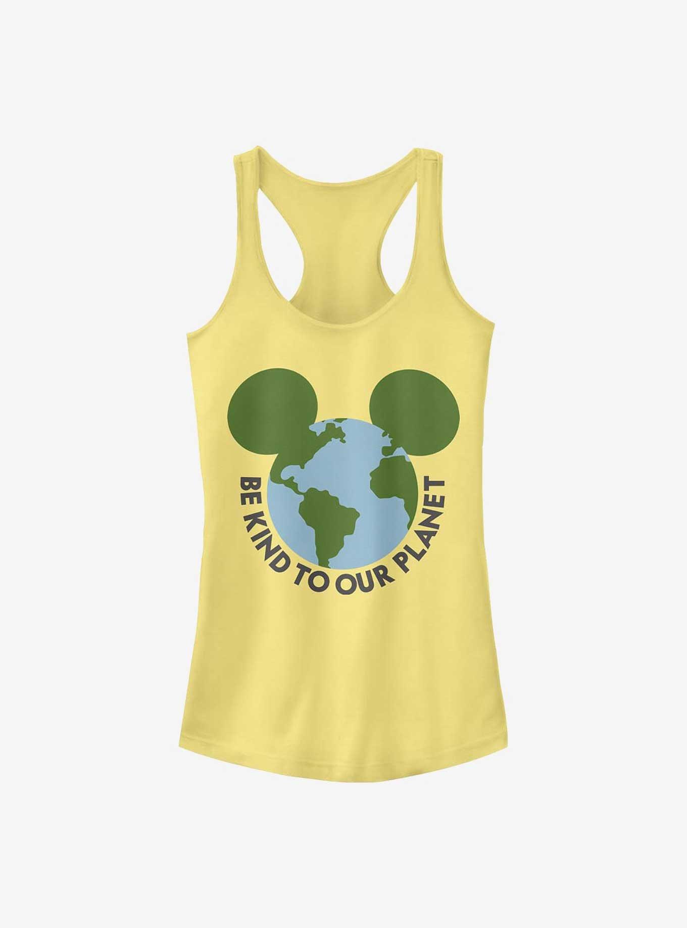 Disney Mickey Mouse Be Kind To Our Planet Girls Tank, BANANA, hi-res