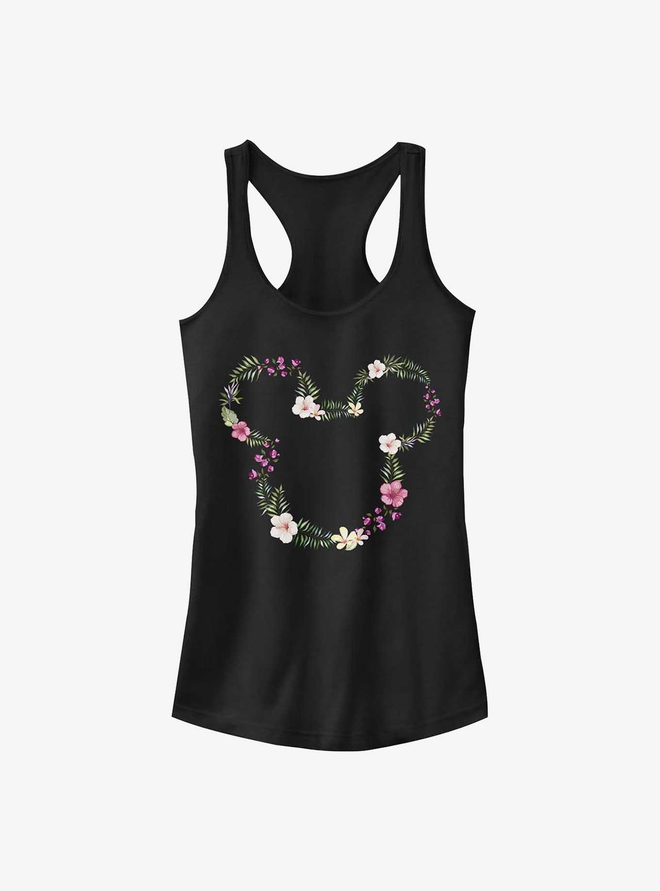 Disney Mickey Mouse Floral Mickey Girls Tank, , hi-res
