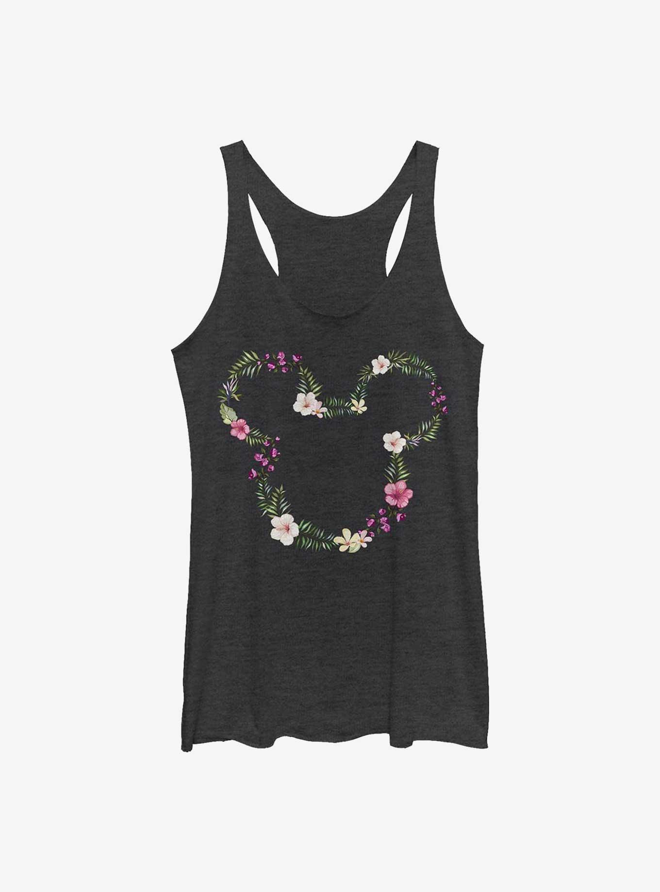 Disney Mickey Mouse Floral Mickey Girls Tank
