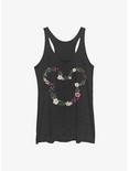 Disney Mickey Mouse Floral Mickey Girls Tank, BLK HTR, hi-res