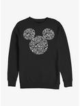Disney Mickey Mouse Mickey Icons Fill Crew Sweatshirt, BLACK, hi-res
