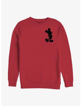 Plus Size Disney Mickey Mouse Mickey Silhouette Crew Sweatshirt, , hi-res