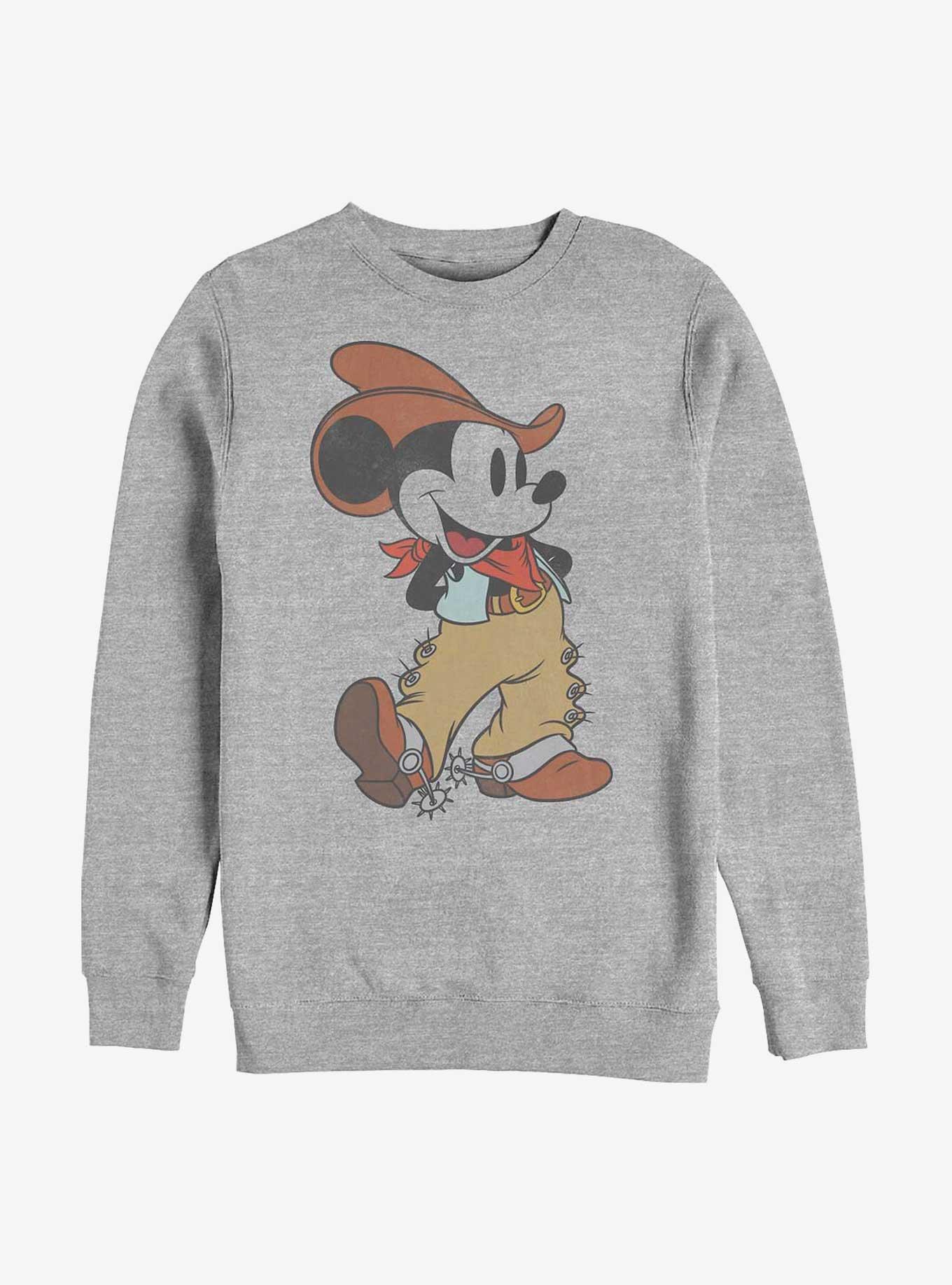 Disney Mickey Mouse Western Mickey Crew Sweatshirt, , hi-res