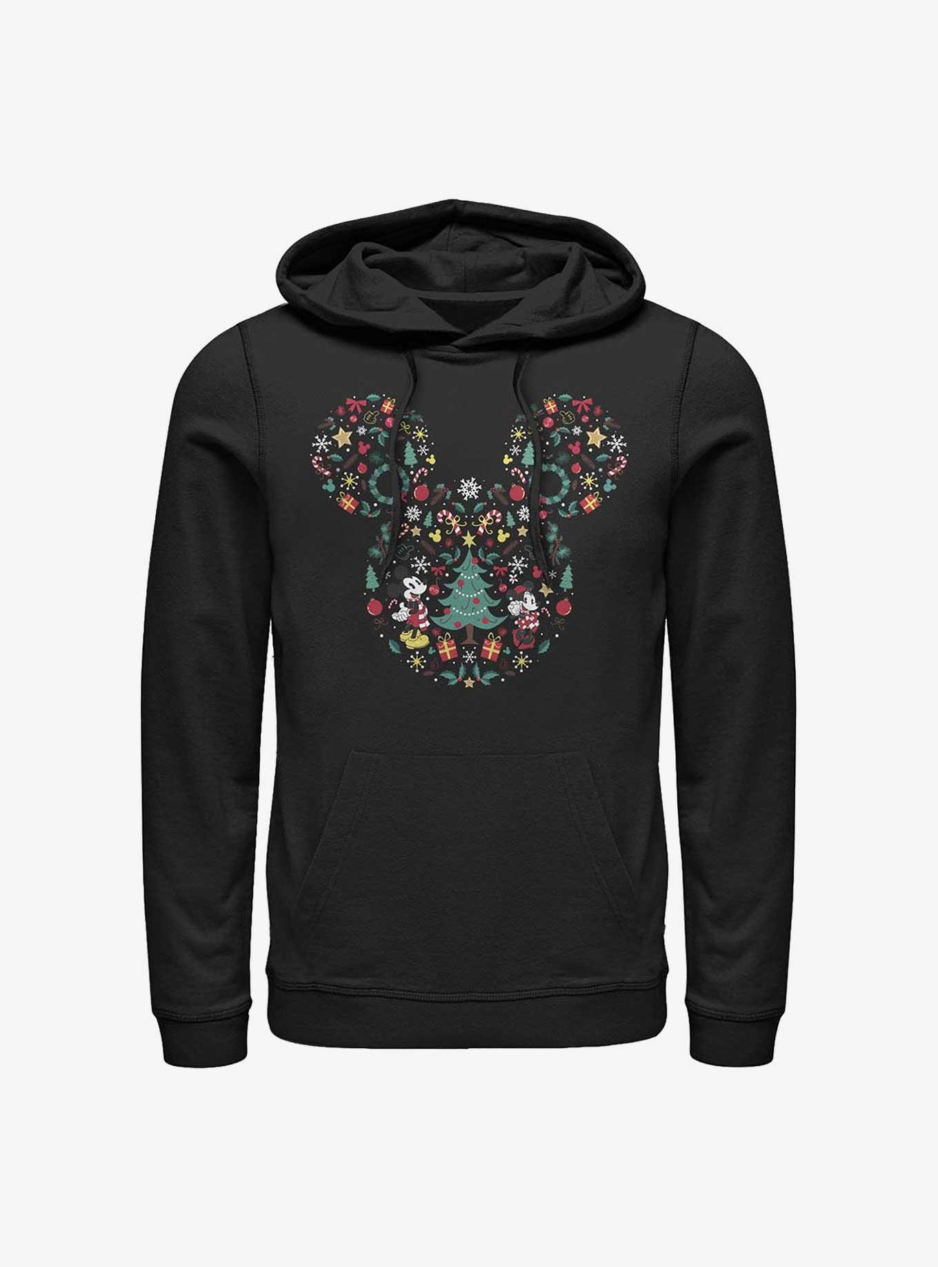 Disney Mickey Mouse & Minnie Holiday Icon Ear Fill Hoodie