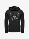 Disney Mickey Mouse Holiday Icon Ear Fill Hoodie, BLACK, hi-res