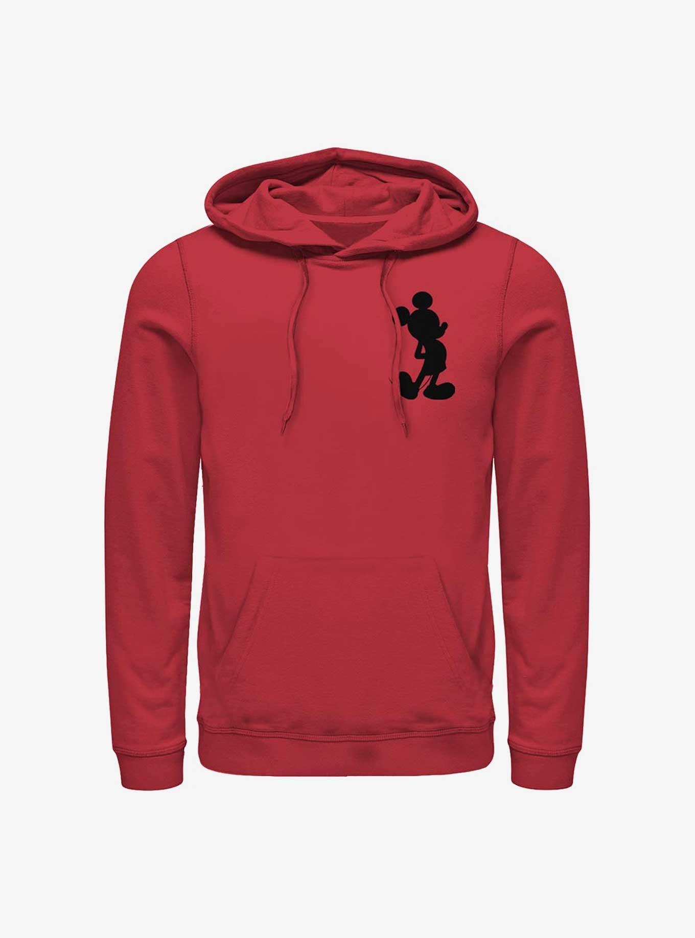 Disney Mickey Mouse Mickey Silhouette Hoodie, RED, hi-res
