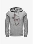 Disney Mickey Mouse Sketched Mickey Hoodie, ATH HTR, hi-res