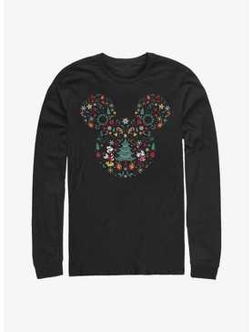 Disney Mickey Mouse Holiday Icon Ear Fill Long-Sleeve T-Shirt, , hi-res
