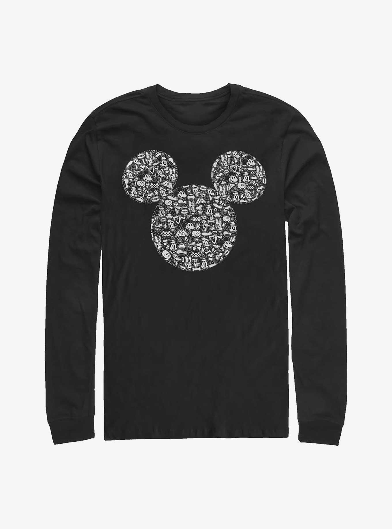 Disney Mickey Mouse Mickey Icons Fill Long-Sleeve T-Shirt, , hi-res