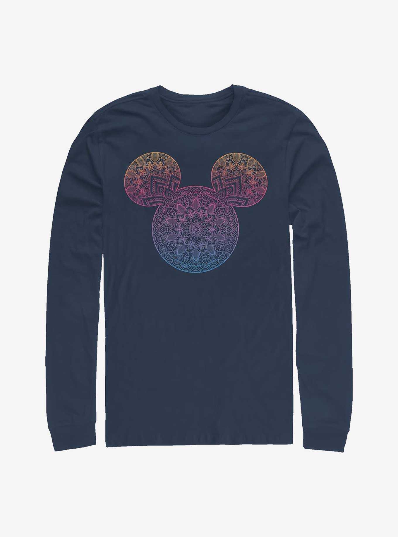 Disney Mickey Mouse Mickey Mandala Fill Long-Sleeve T-Shirt, , hi-res