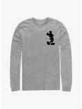 Disney Mickey Mouse Mickey Silhouette Long-Sleeve T-Shirt, ATH HTR, hi-res