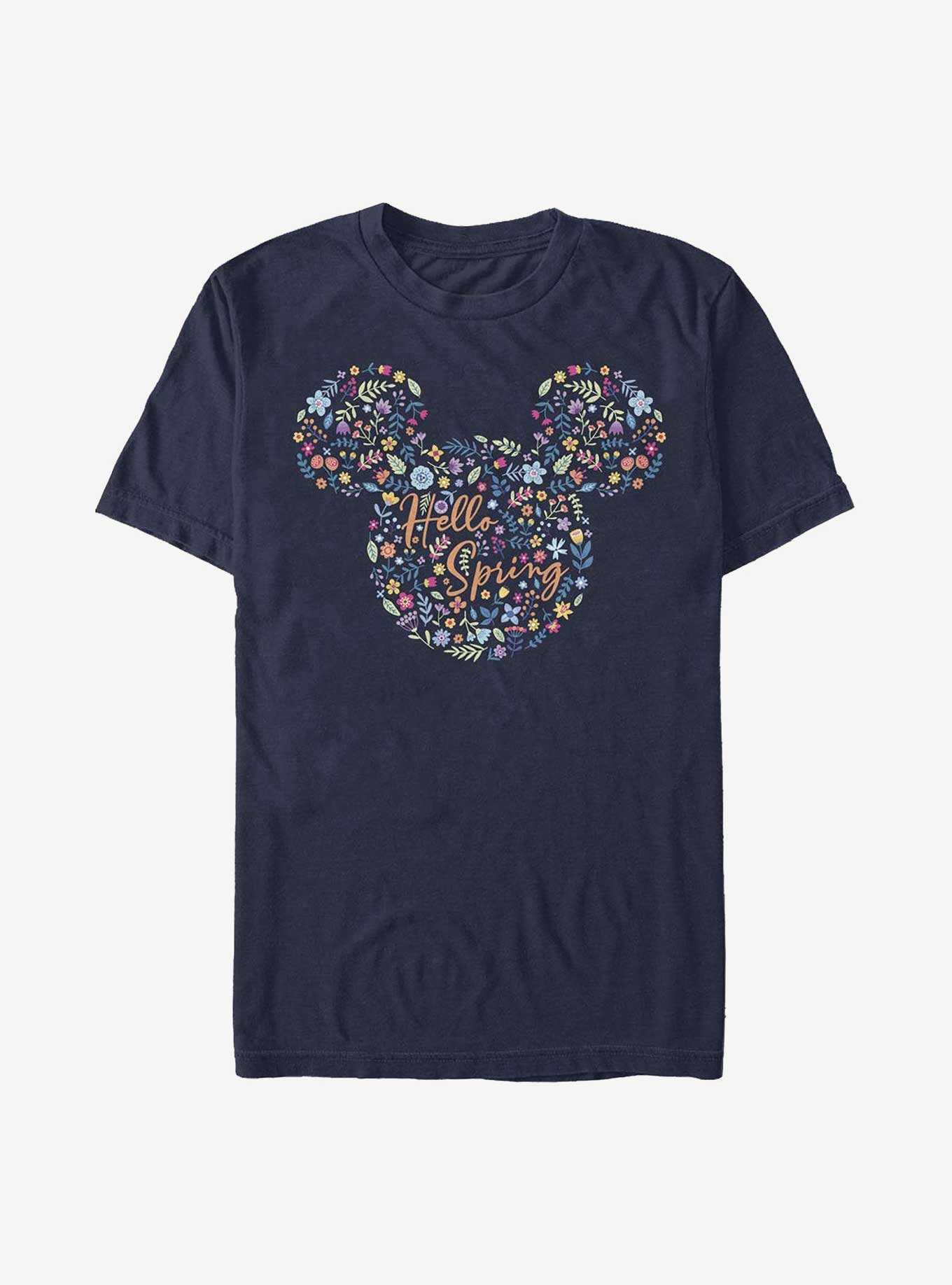 Disney Mickey Mouse Floral Ears T-Shirt, , hi-res