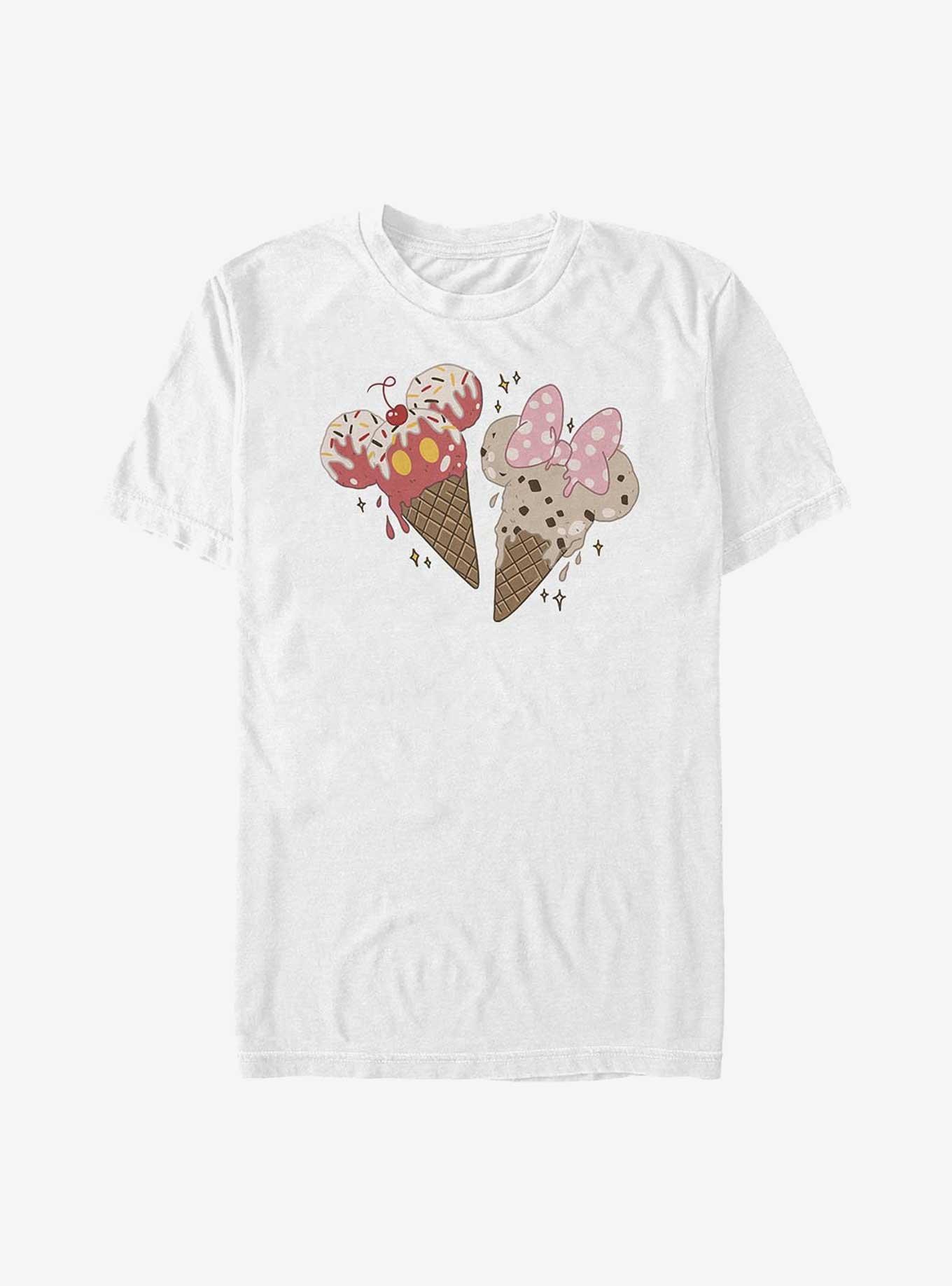 Disney Mickey Mouse & Minnie Mouse Ice Cream Cones T-Shirt, , hi-res