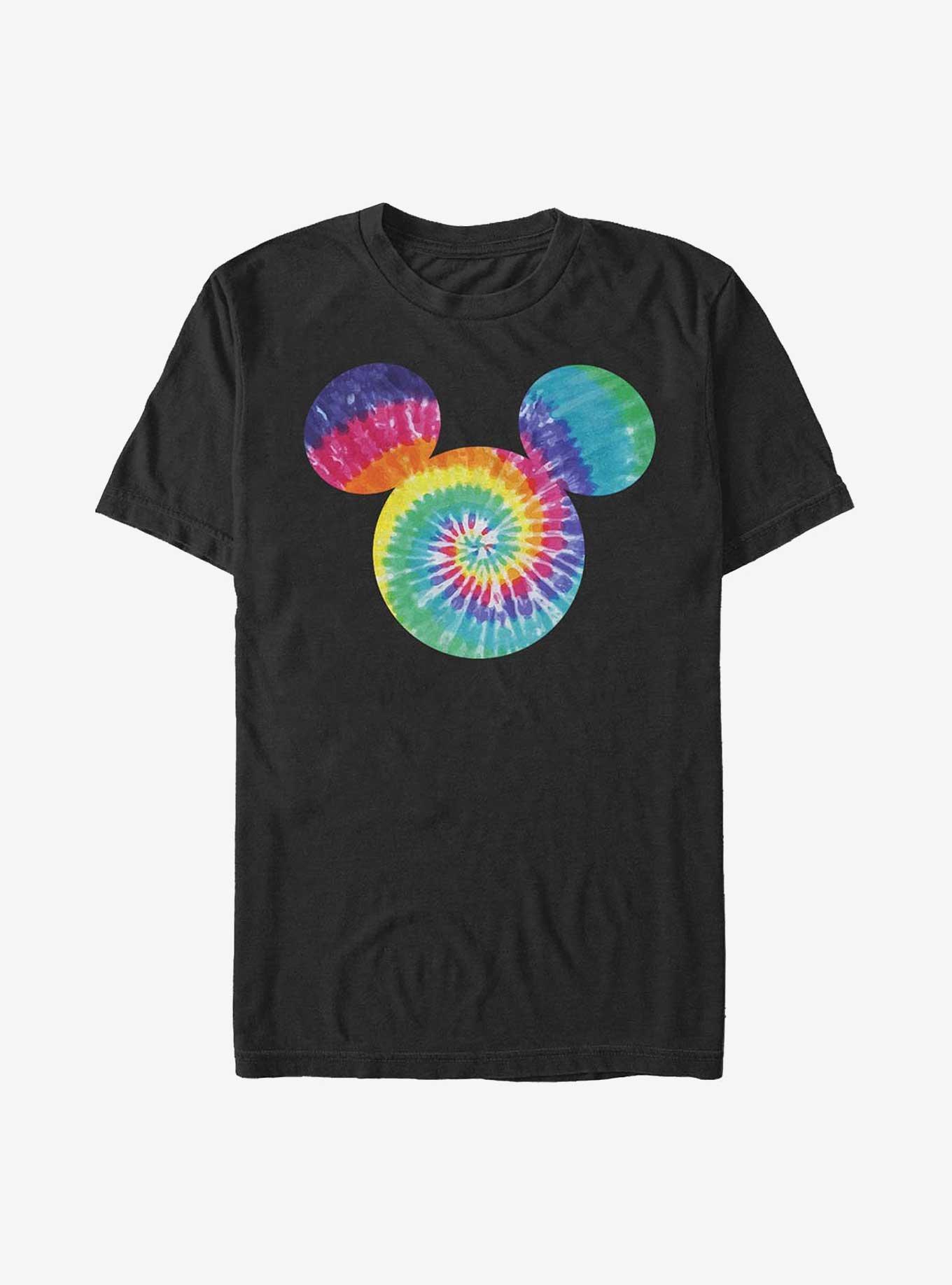 Disney Mickey Mouse Mickey Tie Dye T-Shirt, BLACK, hi-res