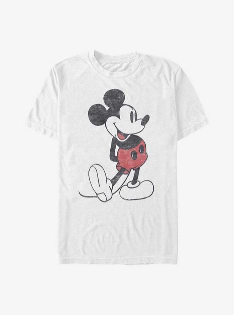 Disney Mickey Mouse Vintage WHITE | Hot - T-Shirt Classic Topic