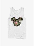 Disney Mickey Mouse Floral Mickey Tank, WHITE, hi-res