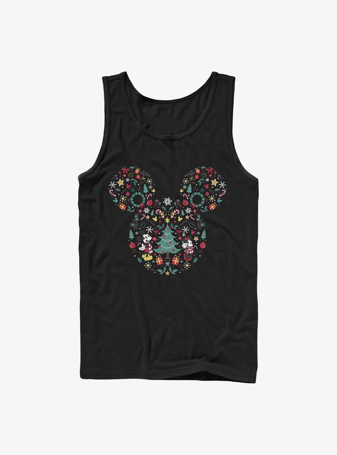 Disney Mickey Mouse & Minnie Mouse Holiday Icon Ear Fill Tank Top, , hi-res