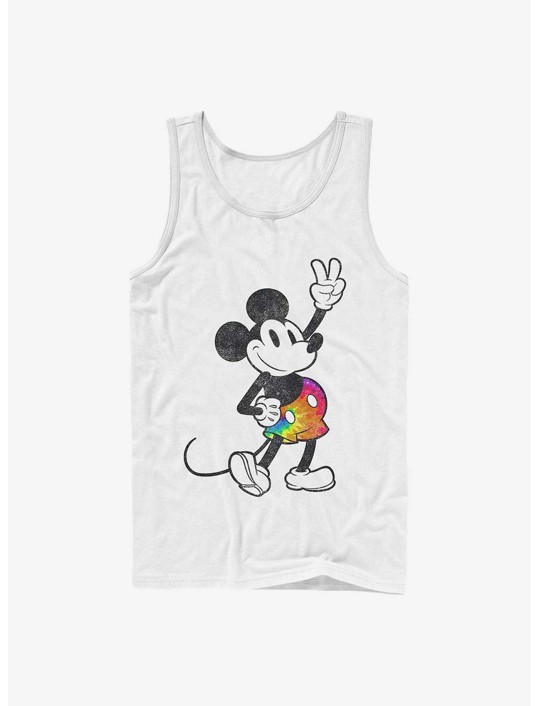 Disney Mickey Mouse Tie Dye Mickey Outfit Tank, WHITE, hi-res