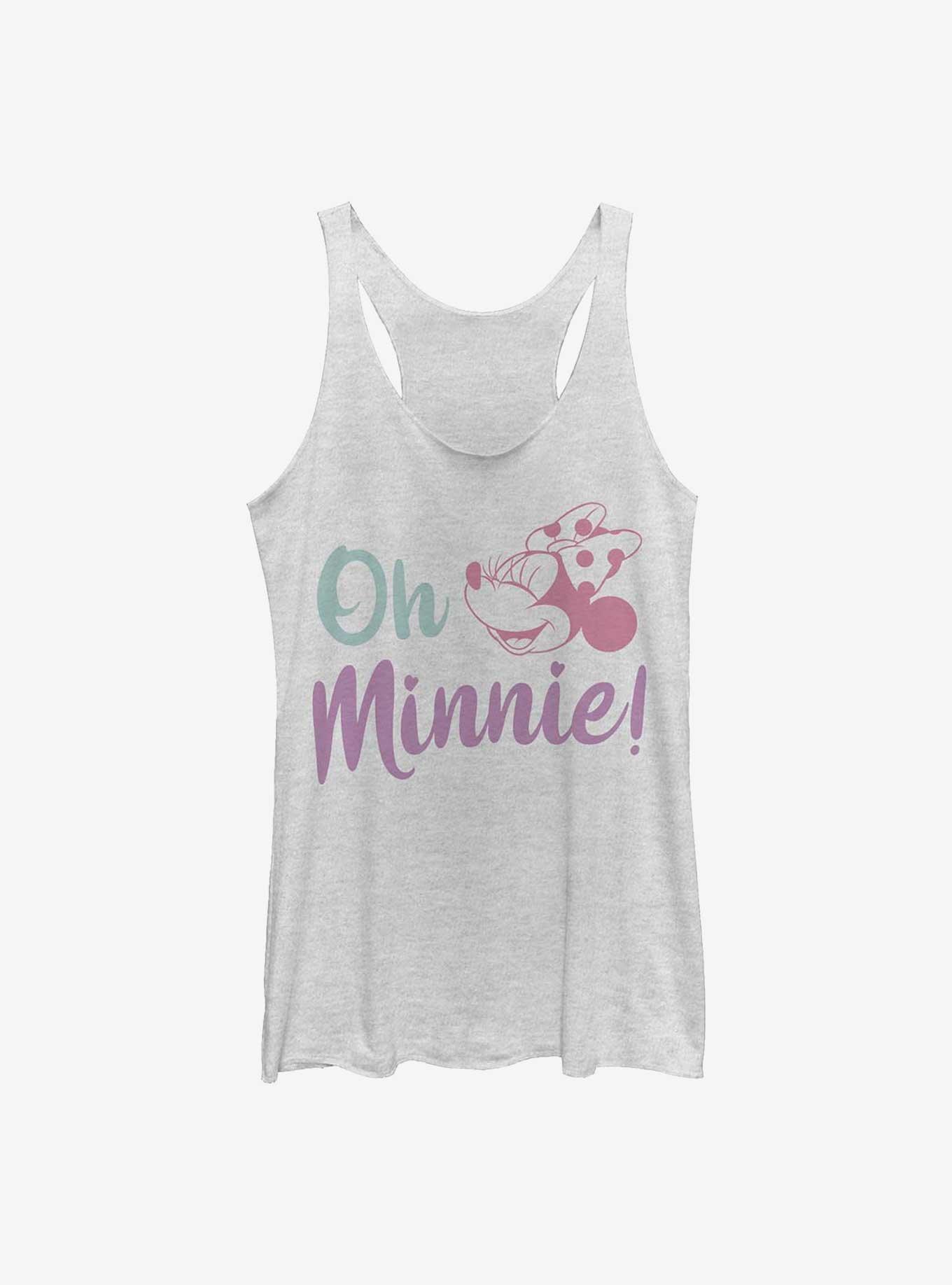 Disney Minnie Mouse Oh Minnie Girls Tank, WHITE HTR, hi-res