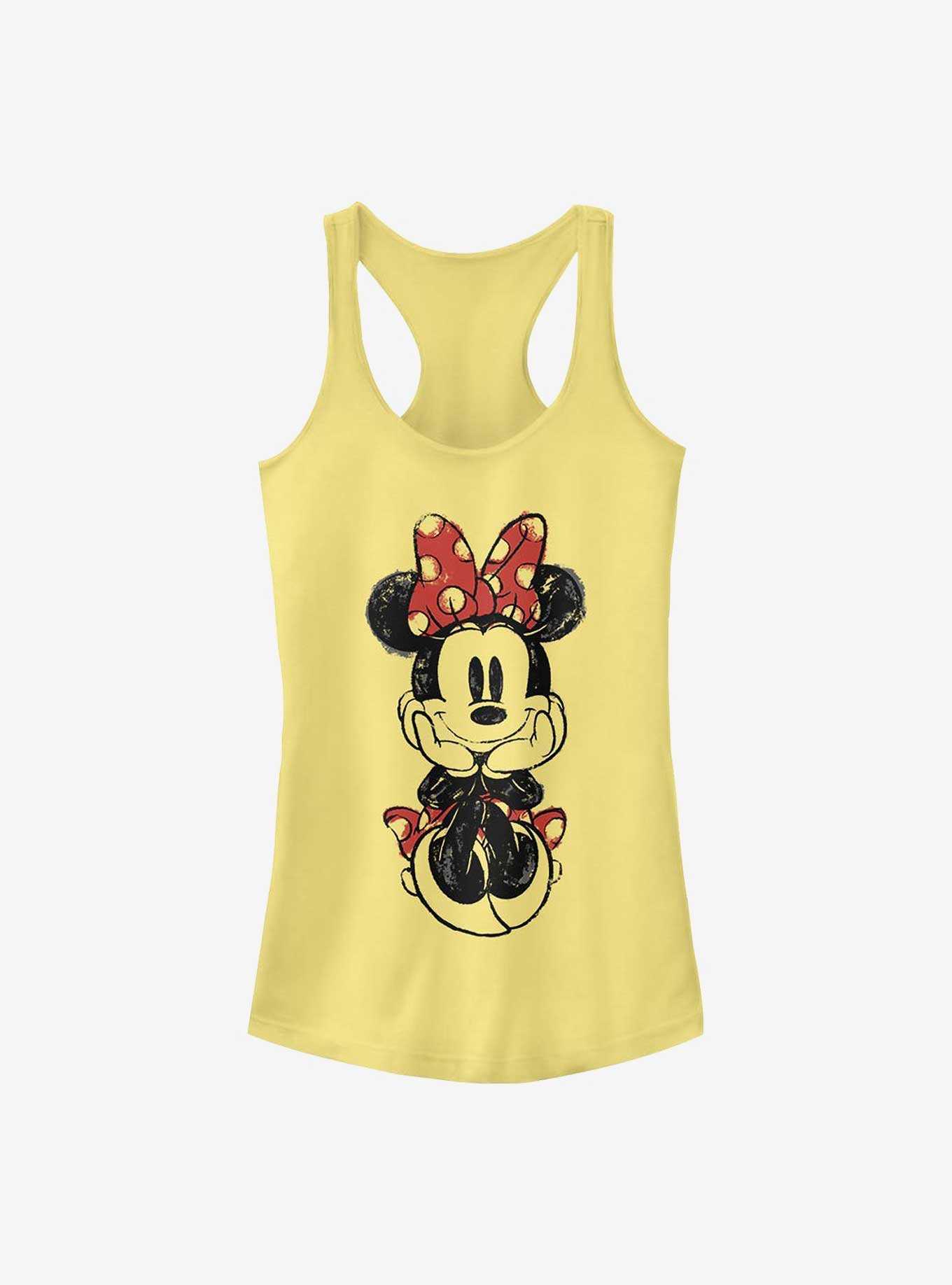 Disney Minnie Mouse Sitting Minnie Sketch Girls Tank, , hi-res