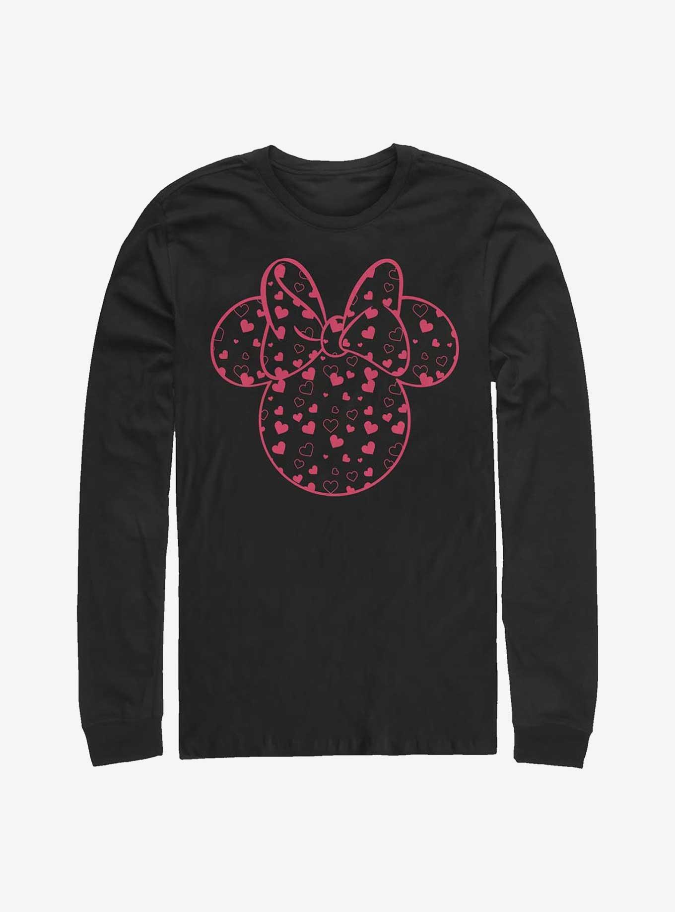 Disney Minnie Mouse Hearts Fill Long-Sleeve T-Shirt, , hi-res