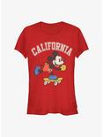 Disney Mickey Mouse California Girls T-Shirt, RED, hi-res