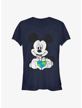 Disney Mickey Mouse Mickey Earth Heart Girls T-Shirt, , hi-res