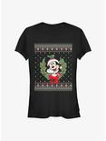 Disney Mickey Mouse Mickey Ugly Holiday Girls T-Shirt, BLACK, hi-res