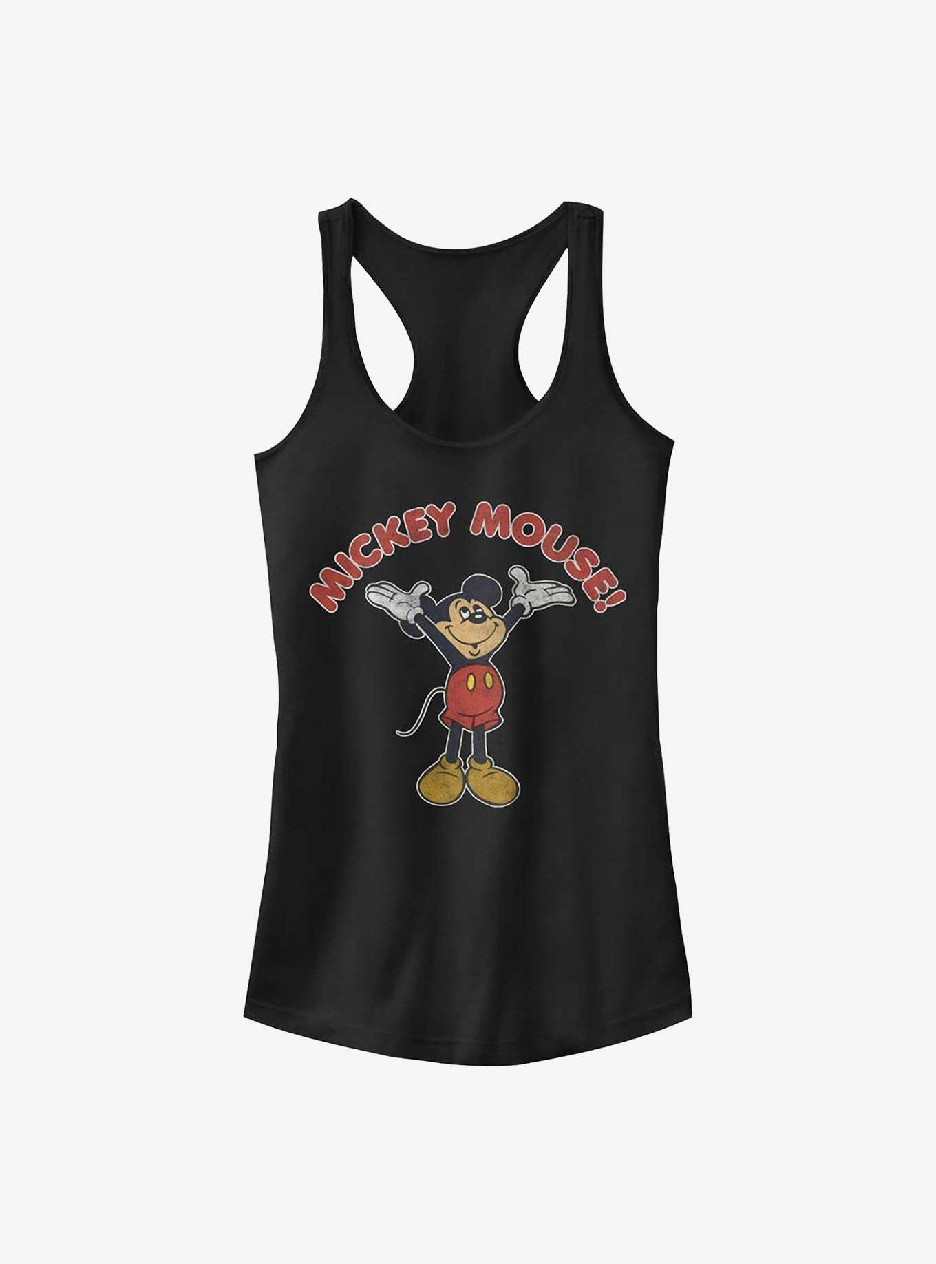 Disney Mickey Mouse Retro Mickey Girls Tank, BLACK, hi-res