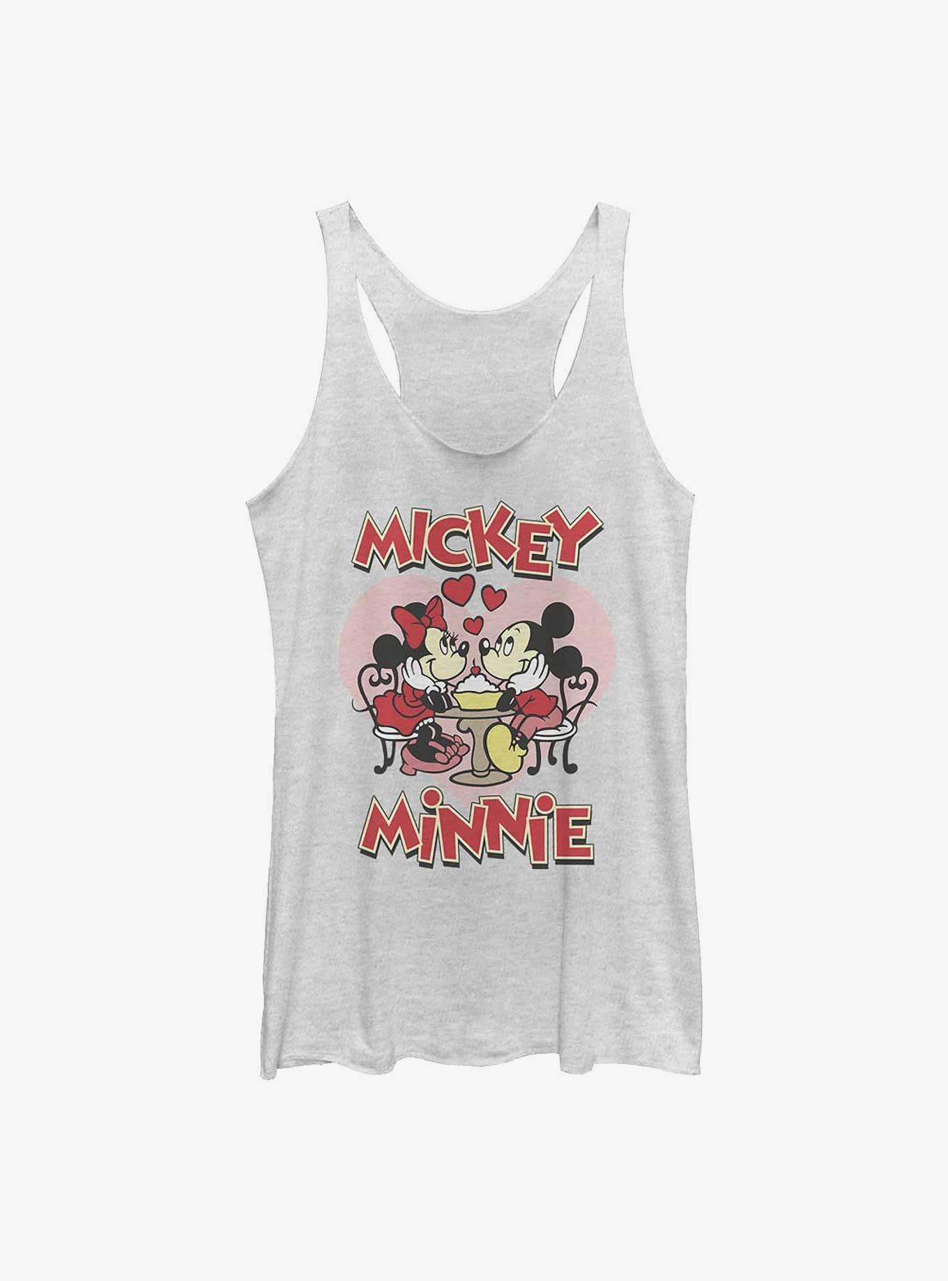 Disney Mickey Mouse & Minnie Mouse Sweet Sundae Girls Tank Top, WHITE HTR, hi-res
