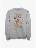 Disney Mickey Mouse Outdoors Crew Sweatshirt, ATH HTR, hi-res