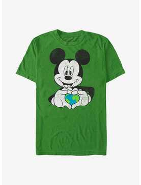 Disney Mickey Mouse Mickey Earth Heart T-Shirt, , hi-res