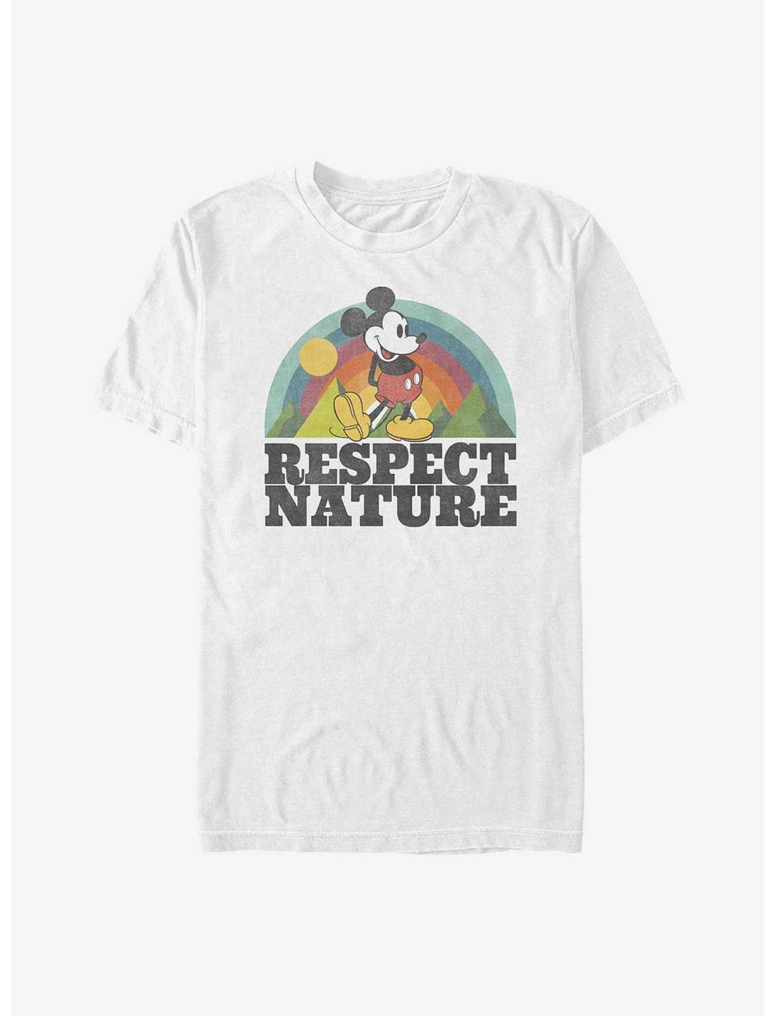 Disney Mickey Mouse Respect Nature T-Shirt, WHITE, hi-res
