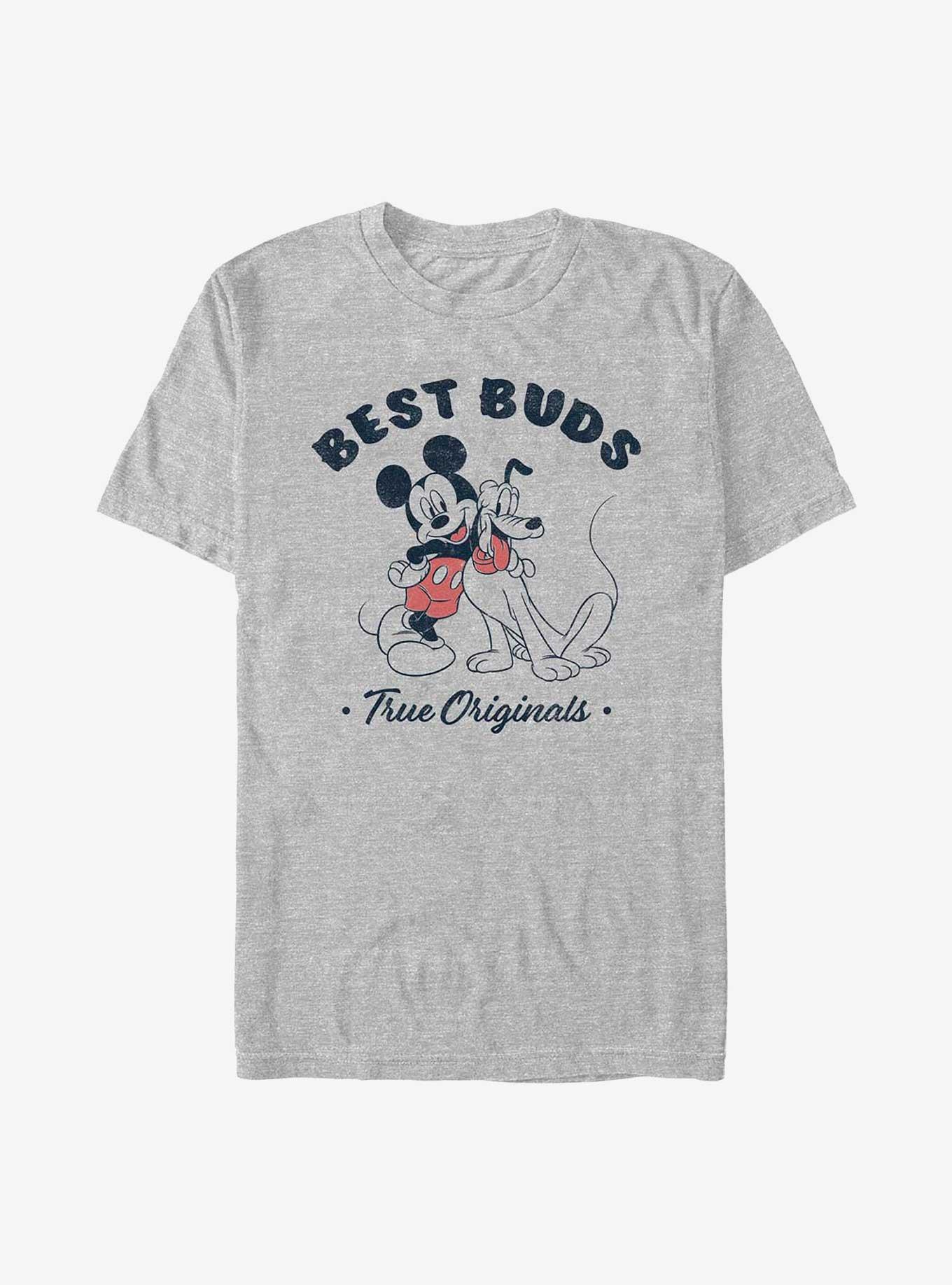 Disney Mickey Mouse Vintage Buds T-Shirt, ATH HTR, hi-res